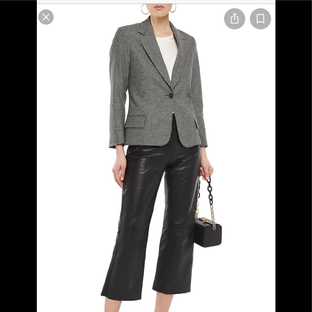 Nili Lotan Houndstooth print blazer size 8